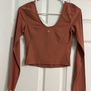 Lululemon Size 4 long sleeve align top pink